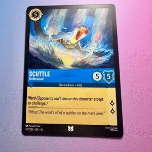 scuttle [little mermaid] - 147/204 (uncommon) — lorcana: whispers in the well